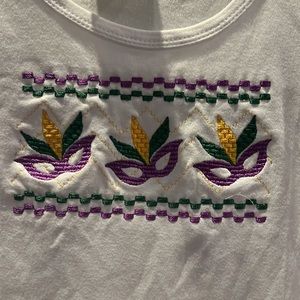 Mardi Gras ling sleeve tee